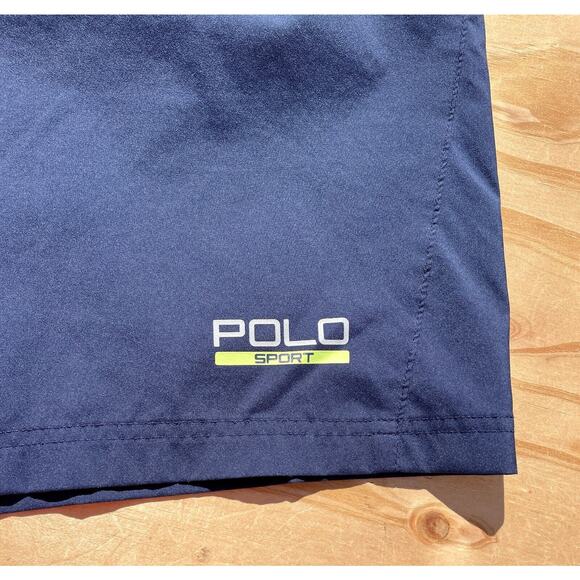 Polo Sport Ralph Lauren Men's Blue Elastic Waist Athletic Running Shorts Logo XL - Picture 2 of 5